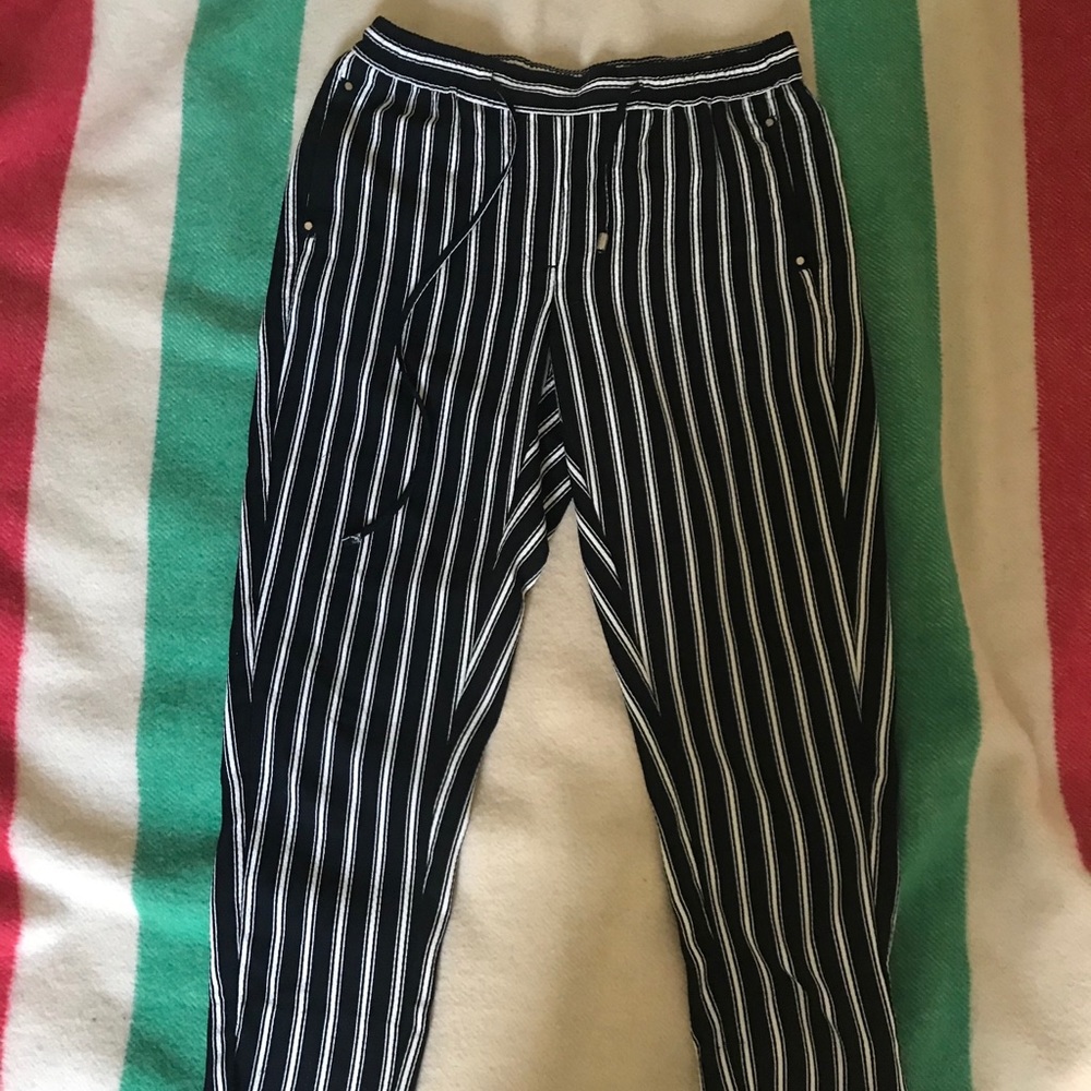 H&M Striped Trouser Pants